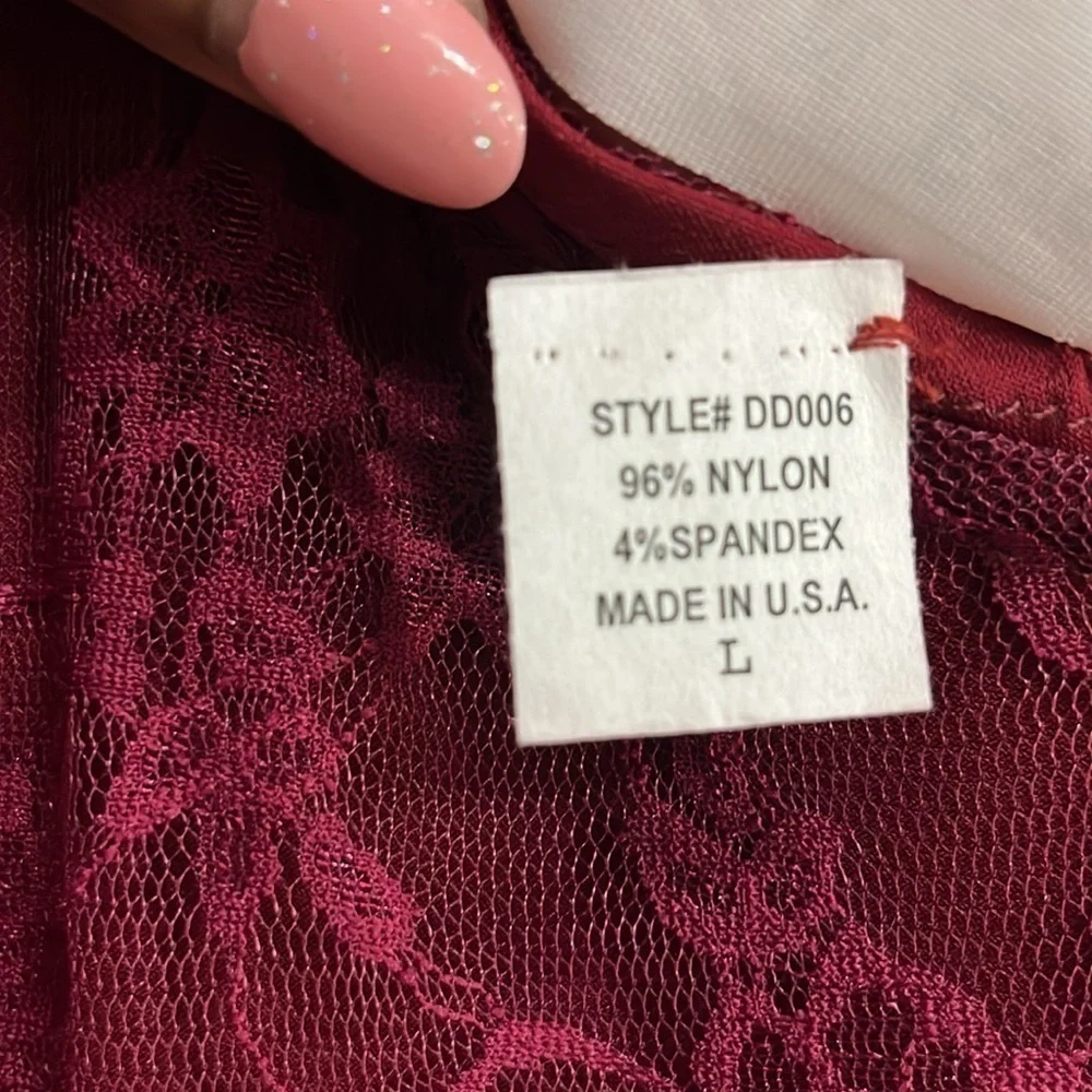 Formal Western Wear Burgundy Jacket and Dress Size Large